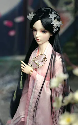 1/3 BJD Ball Jointed Doll Toy with Full Set Clothes Shoes Wig, Girl Doll Playset, Birthday for Your Daughter & Girlfriends(Princess Miaoxin)