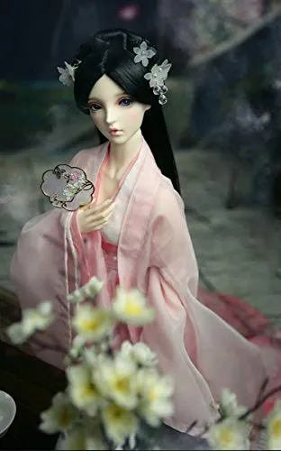 1/3 BJD Ball Jointed Doll Toy with Full Set Clothes Shoes Wig, Girl Doll Playset, Birthday for Your Daughter & Girlfriends(Princess Miaoxin)