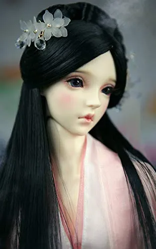 1/3 BJD Ball Jointed Doll Toy with Full Set Clothes Shoes Wig, Girl Doll Playset, Birthday for Your Daughter & Girlfriends(Princess Miaoxin)