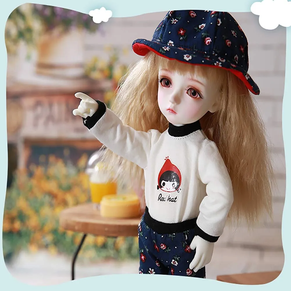 1/6 BJD Doll 26 cm 10 Inch 19 Ball Joints SD Dolls  Clothes   Wig   Skirt   Shoes   Socks, Surprise Doll Best Gift for Girls