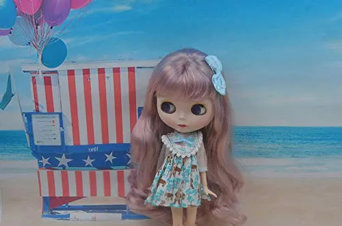 1/6 BJD Doll is Similar to Neo Blythe, 4-Color Changing Eyes Matte Face and Ball Jointed Body, 12 Inch Customized Dolls Can Changed Makeup and Dress DIY, Nude Doll Sold Exclude Clothes (SNO.8)