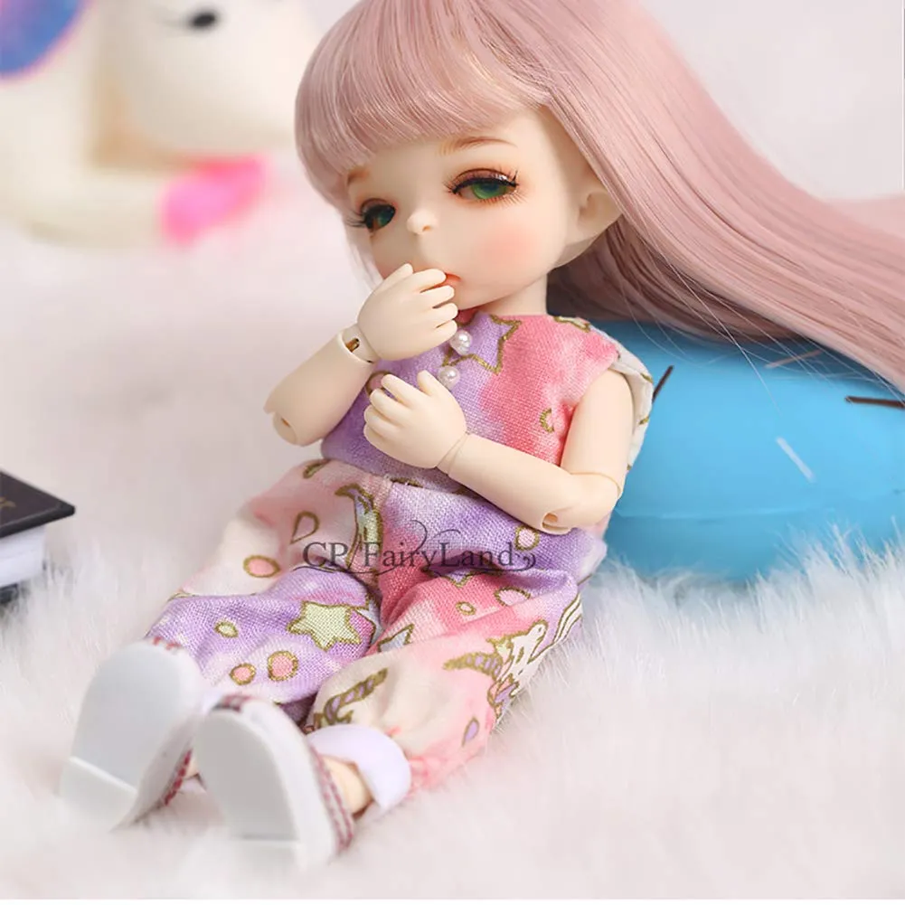 1/8 BJD Doll 15 cm 6 Inch 19 Ball Joints SD Dolls DIY Toys with All Clothes Shoes Wig Hair Makeup Surprise Dolls Best Gift for Girls