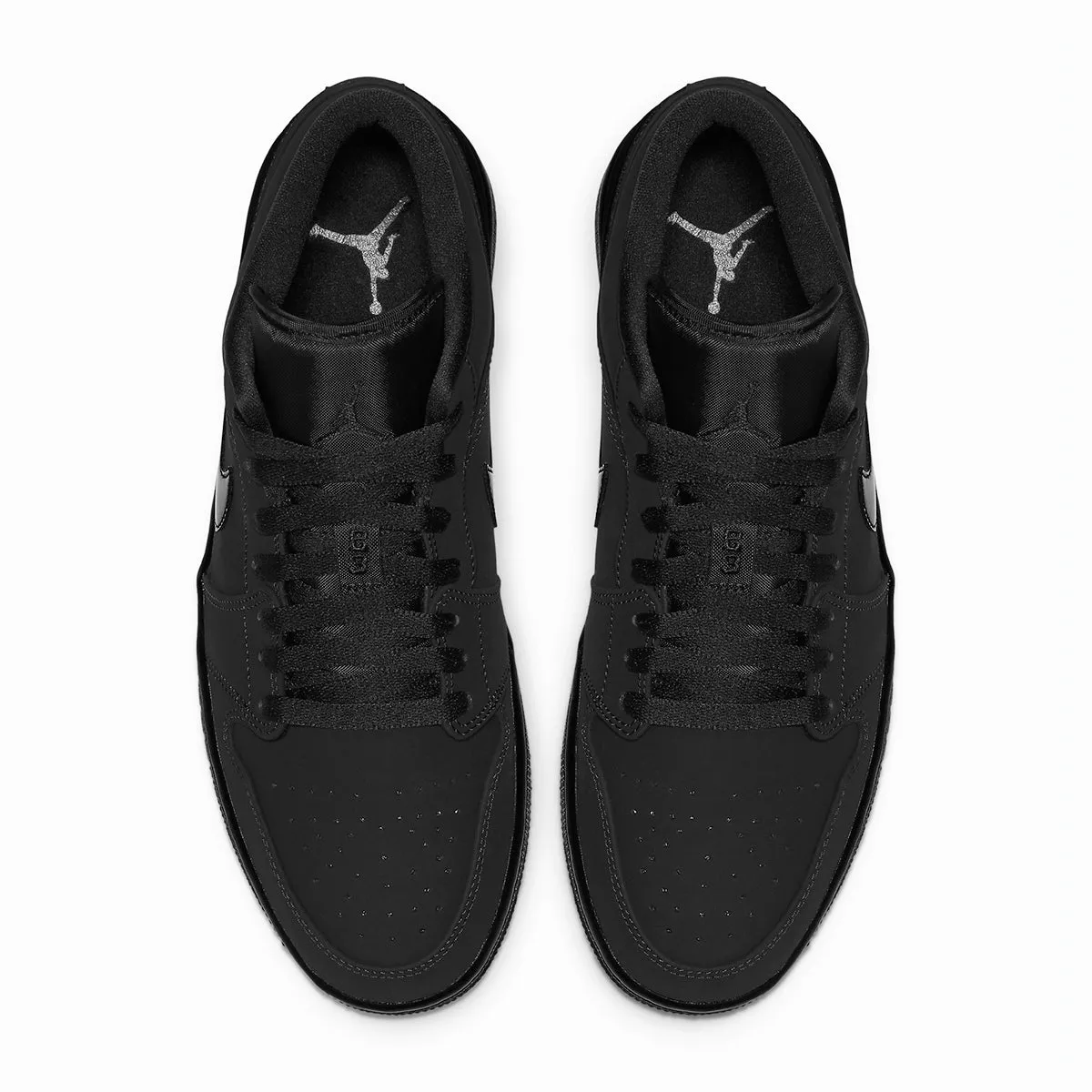 Air Jordan 1 Low "Triple Black" Nubuck 2019 (553558-056)