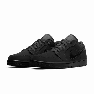 Air Jordan 1 Low "Triple Black" Nubuck 2019 (553558-056)