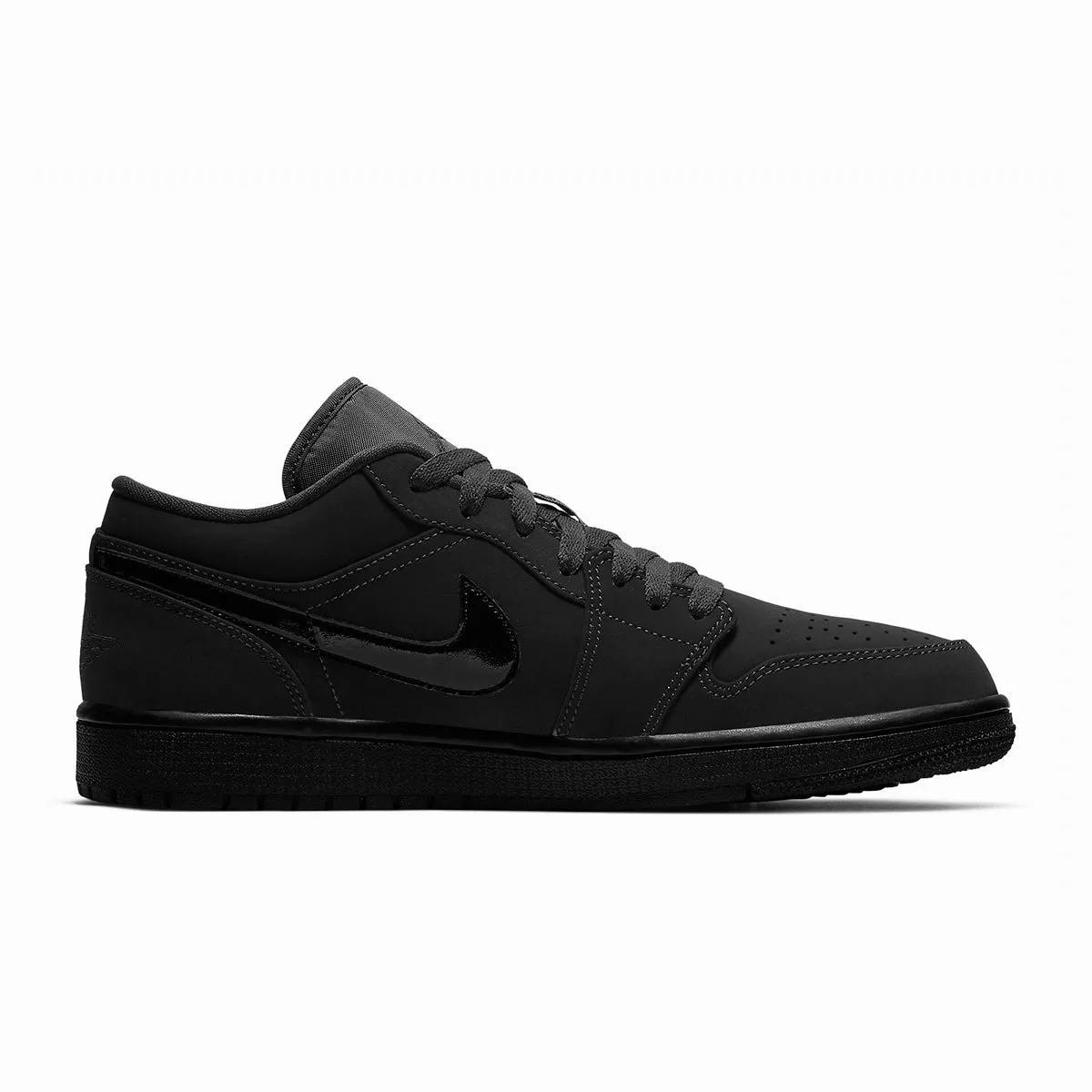 Air Jordan 1 Low "Triple Black" Nubuck 2019 (553558-056)