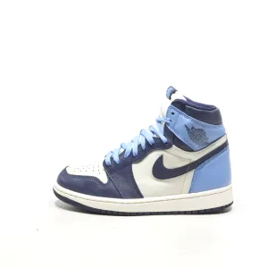 Air Jordan 1 Retro High-Top Sneakers Leather Blue Color For Men