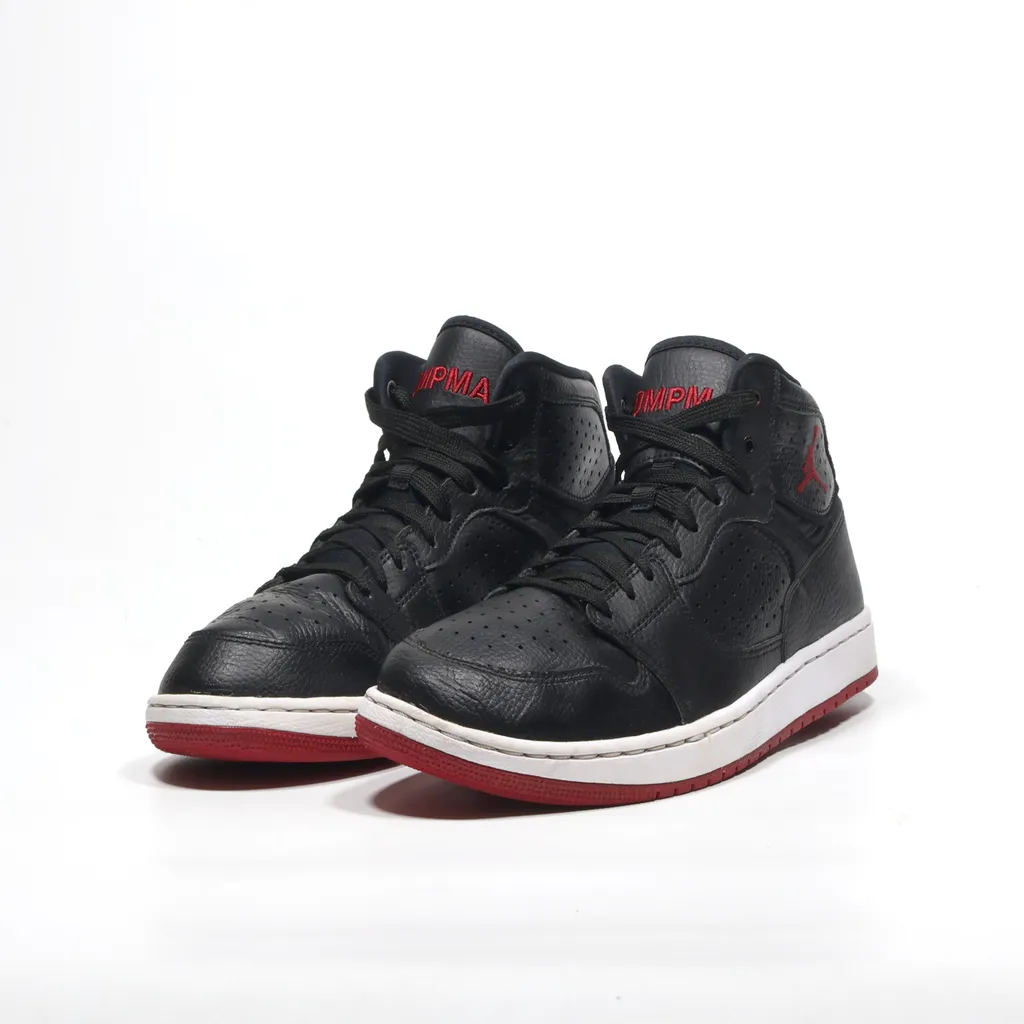 Air Jordan Access High-Top Sneakers Leather Black Color For Men