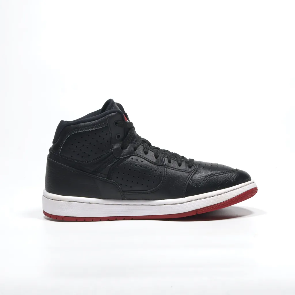 Air Jordan Access High-Top Sneakers Leather Black Color For Men