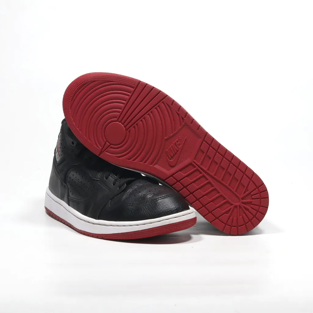 Air Jordan Access High-Top Sneakers Leather Black Color For Men
