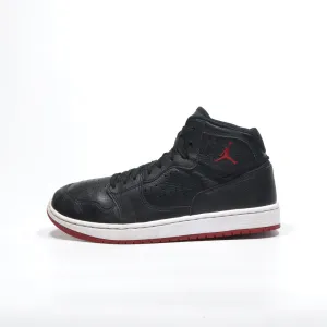 Air Jordan Access High-Top Sneakers Leather Black Color For Men