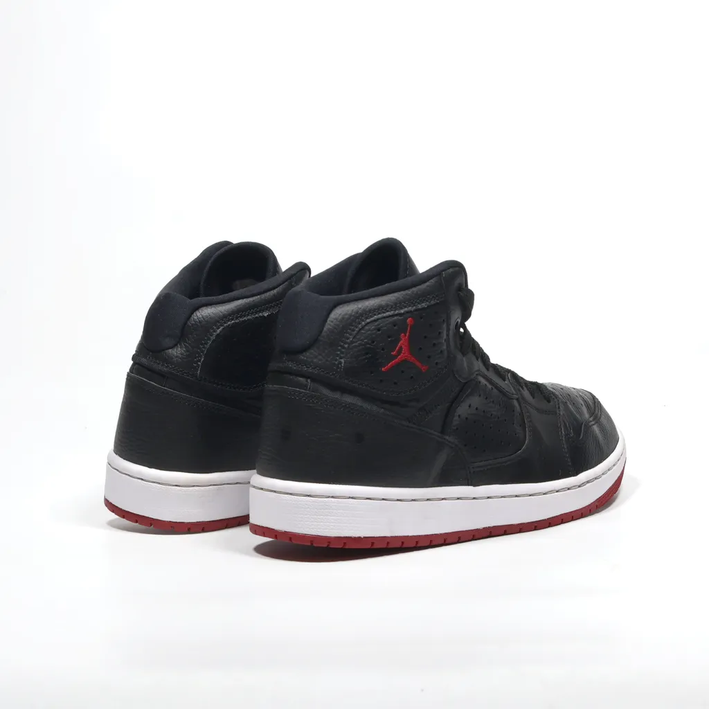 Air Jordan Access High-Top Sneakers Leather Black Color For Men