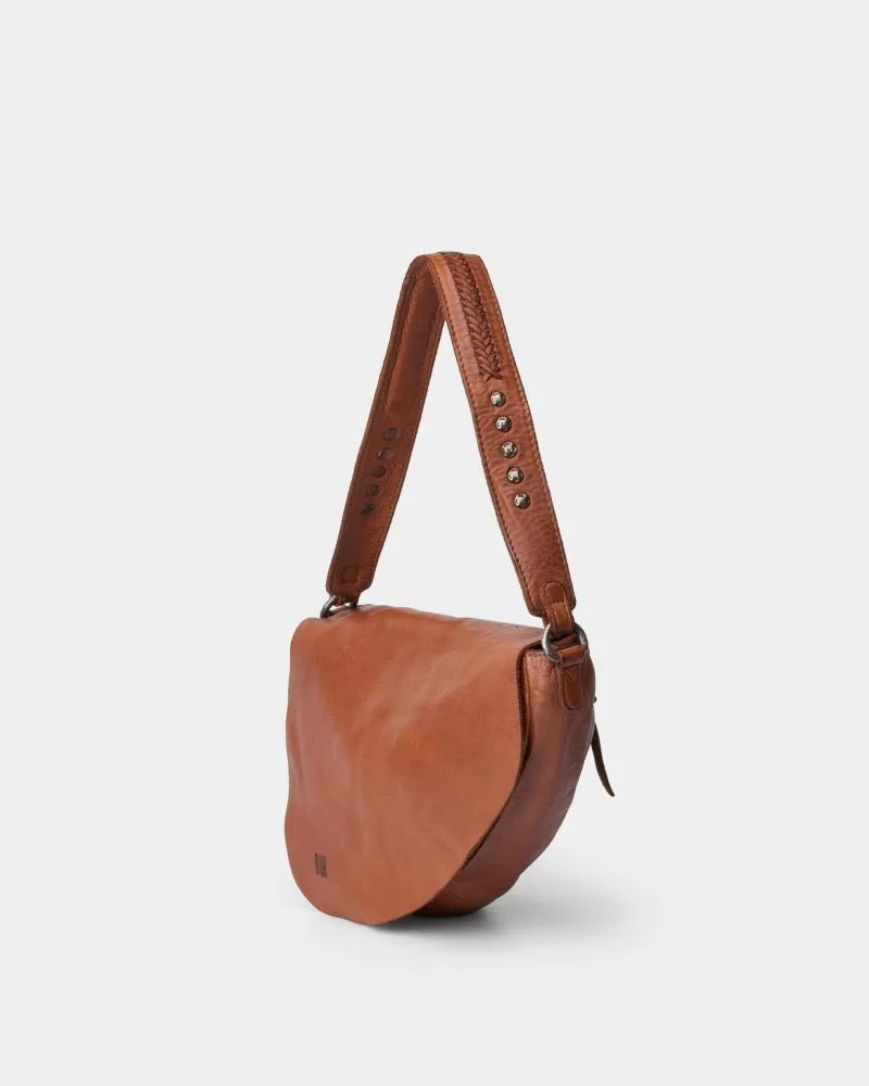 Biba Taos Leather Shoulder Bag Tan