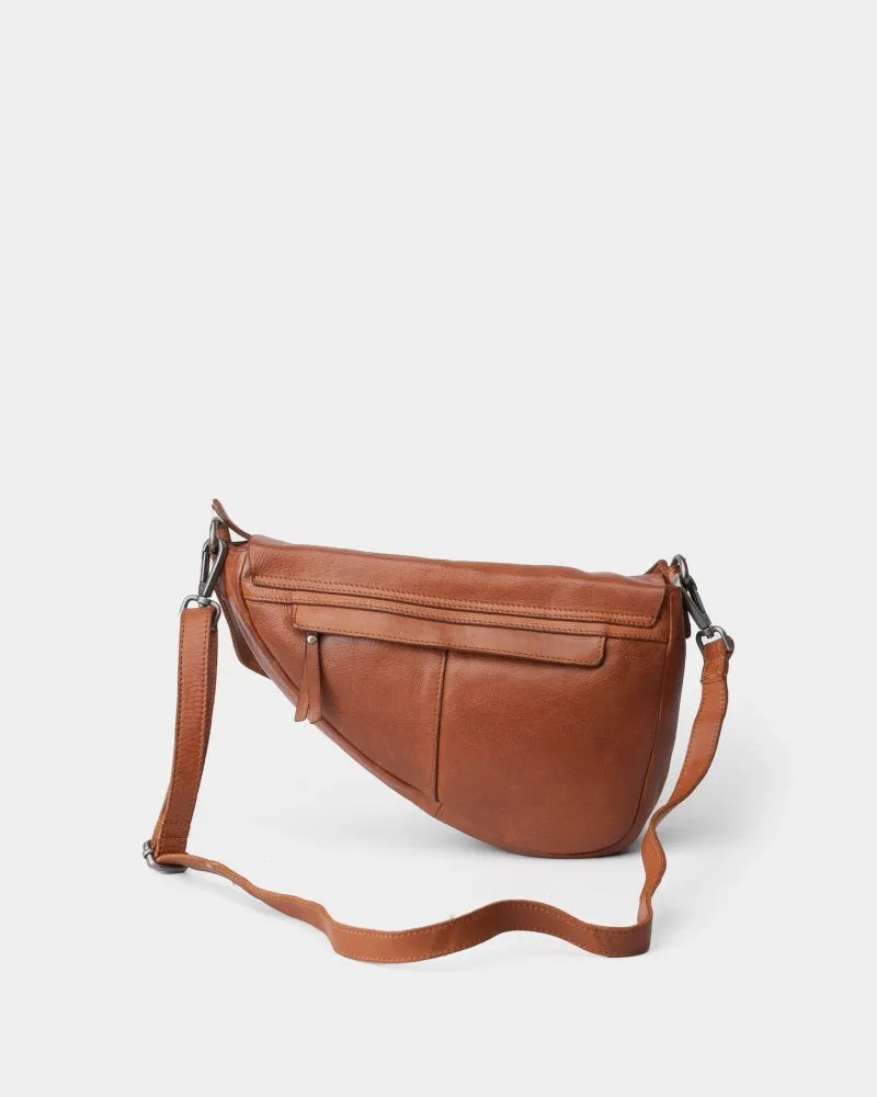 Biba Taos Leather Shoulder Bag Tan
