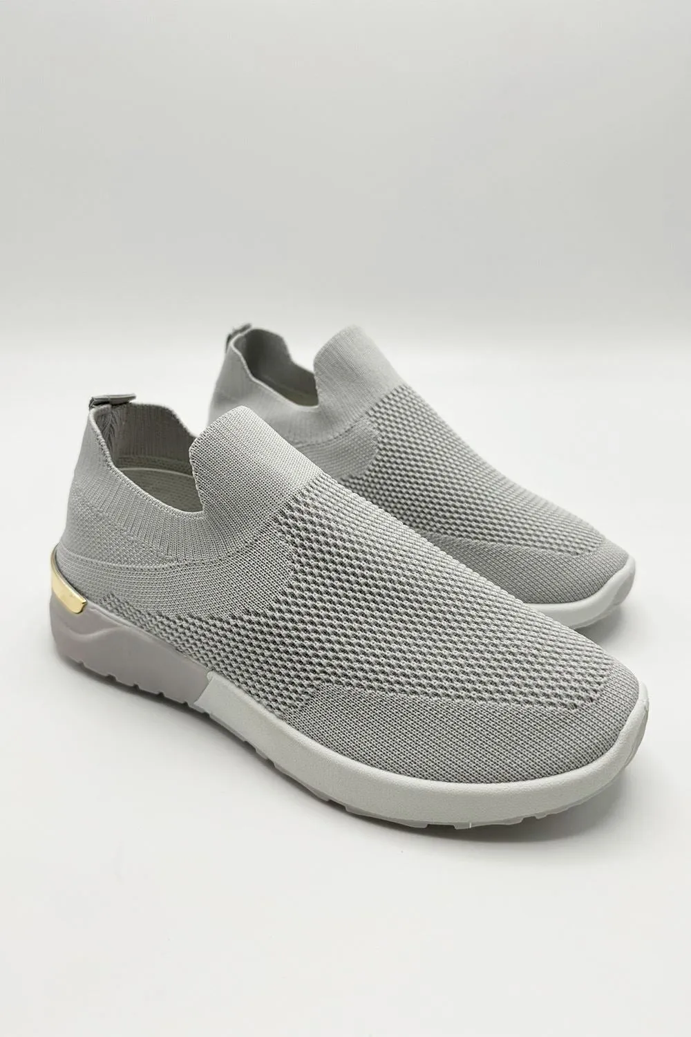 Chelsey Slip On Trainers in Grey