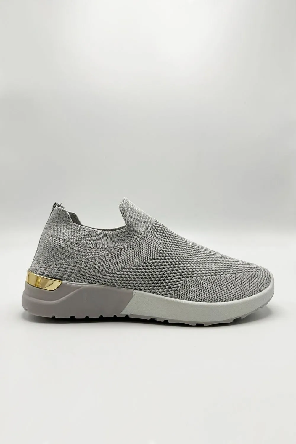 Chelsey Slip On Trainers in Grey