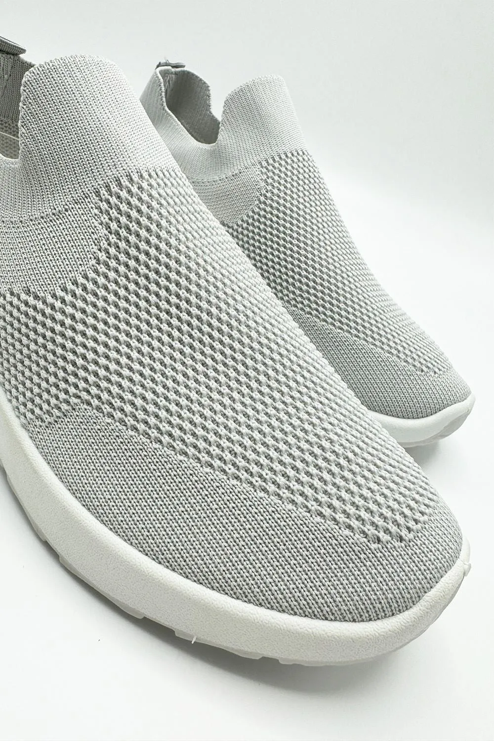 Chelsey Slip On Trainers in Grey
