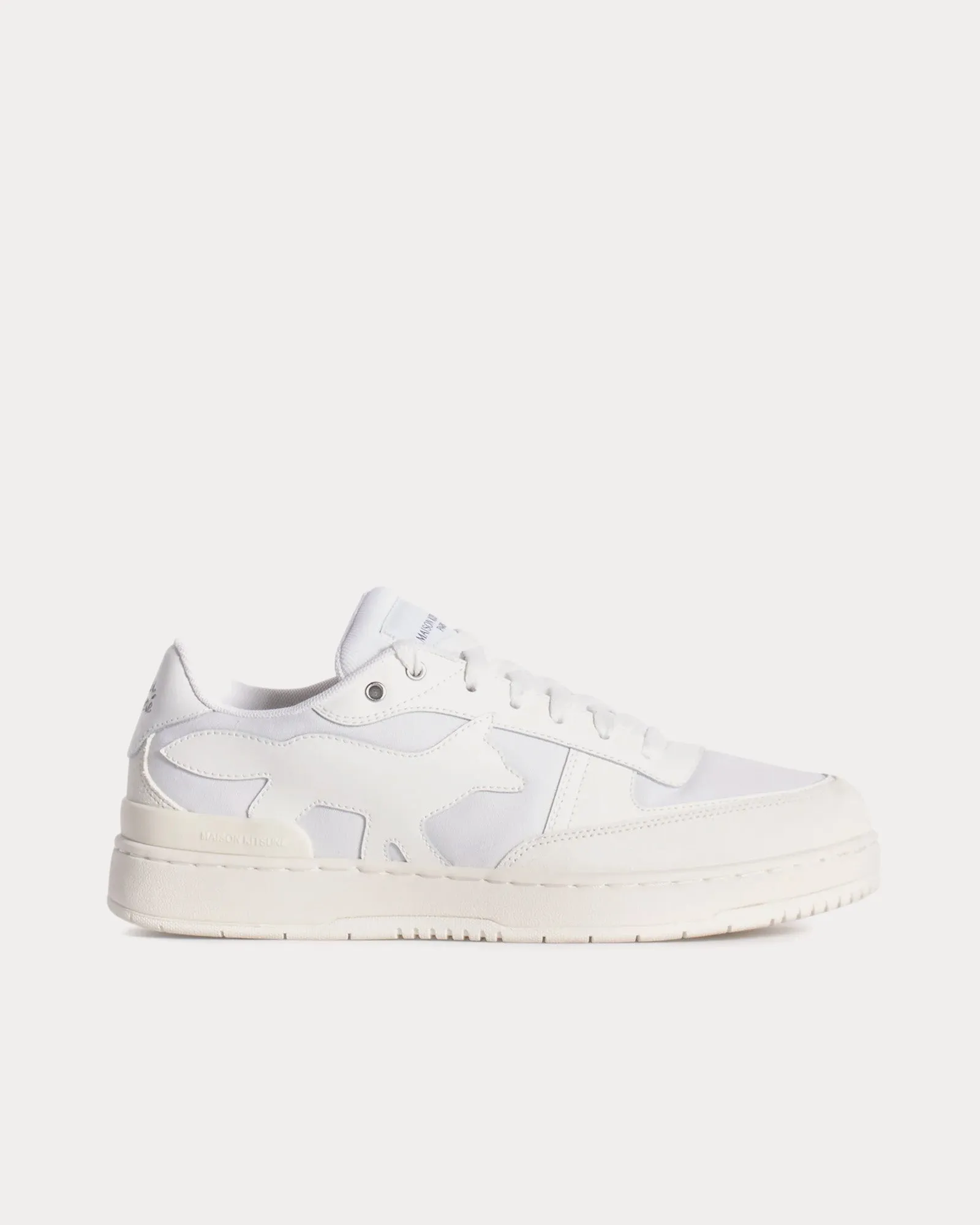 Chiru Canvas & Leather White Low Top Sneakers