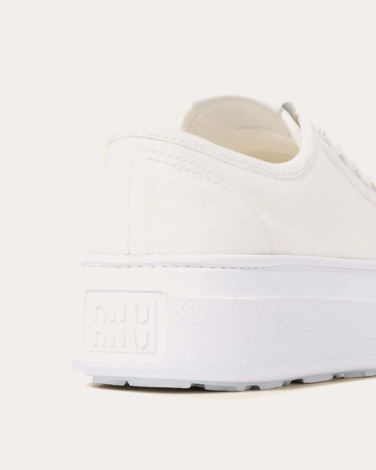 Denim White Low Top Sneakers