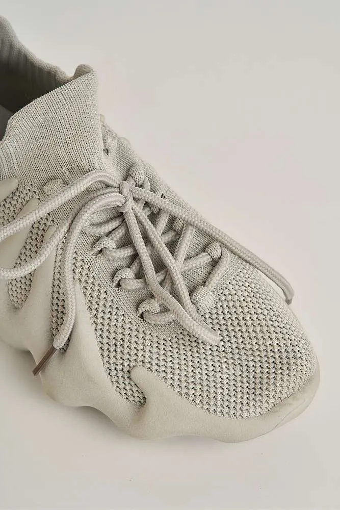 Desirae Structured Sole Lace-up Trainers in Grey