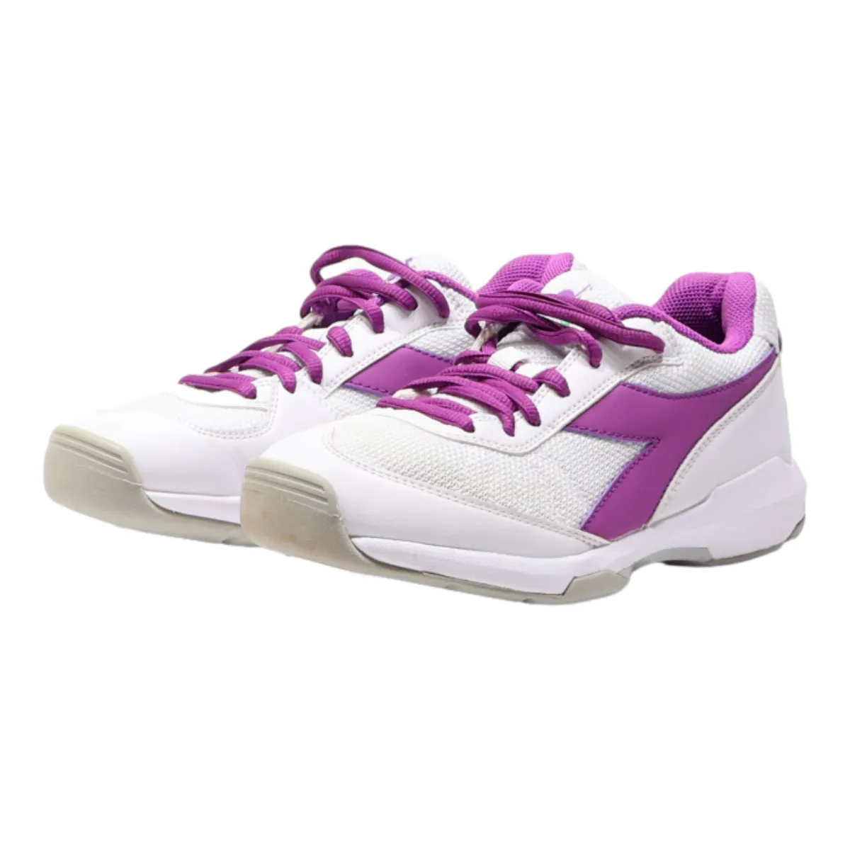 DIADORA Sneaker Trainers White Synthetic Womens UK 5