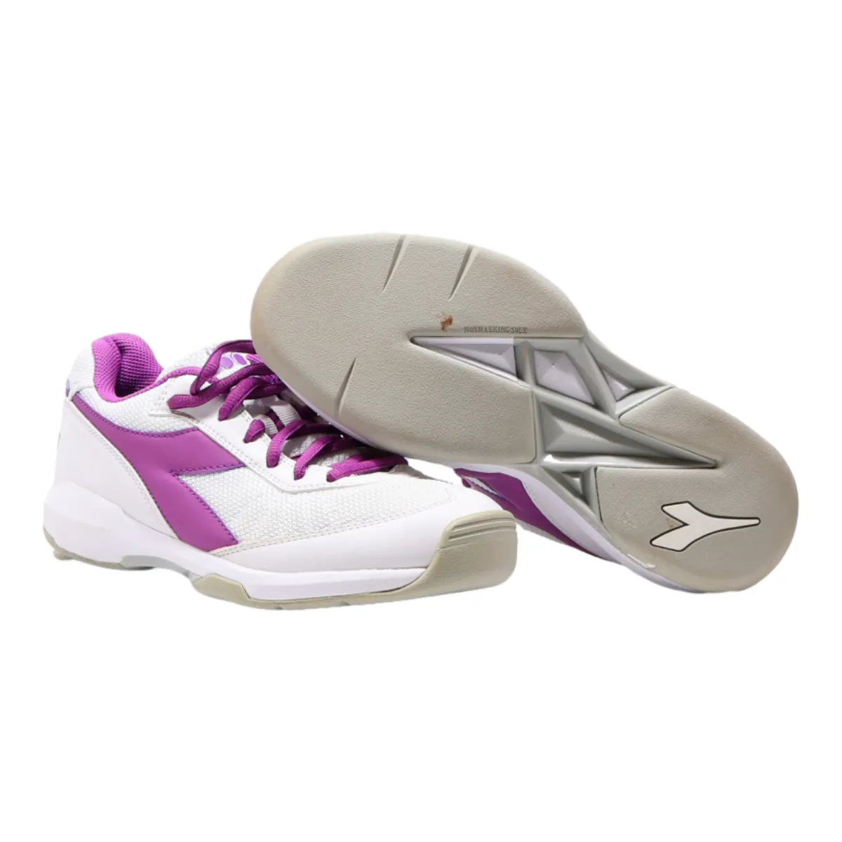 DIADORA Sneaker Trainers White Synthetic Womens UK 5