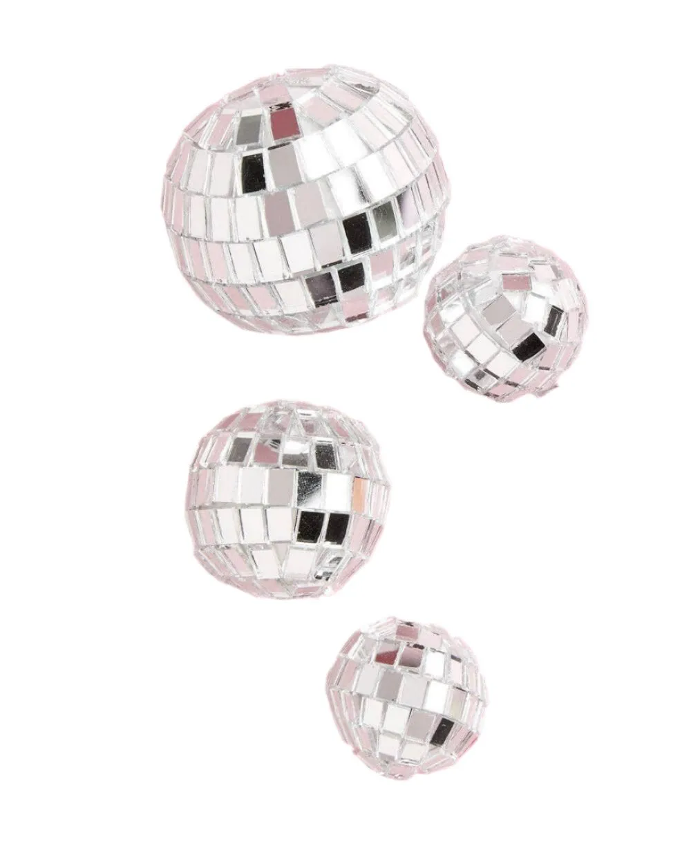 Disco Ball Cake Toppers - Silver