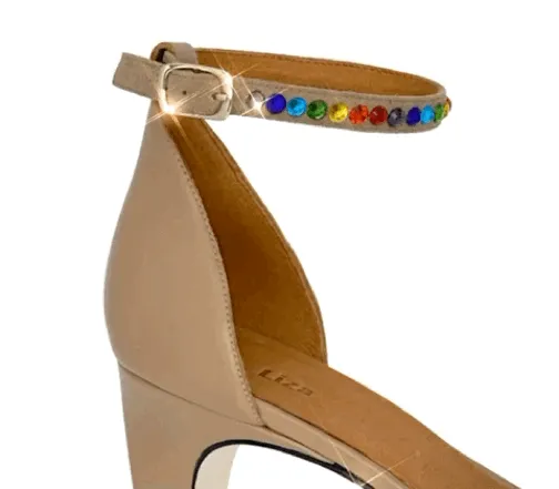 dr LIZA ankle strap - RAINBOW