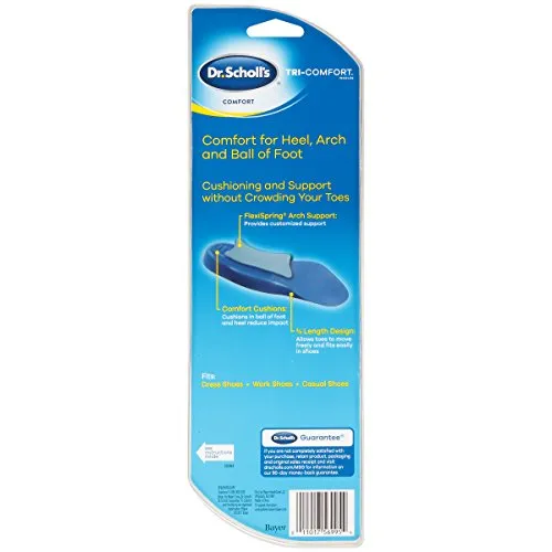 Dr. Scholl’s Comfort Tri-Comfort Insoles for Women, 1 Pair, Size 6-10