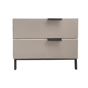 Ennis Leather Bed Side Table/Nightstands/Bedside Table with Drawers