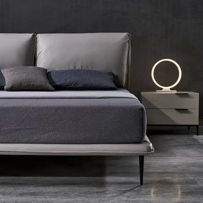 Ennis Leather Bed Side Table/Nightstands/Bedside Table with Drawers