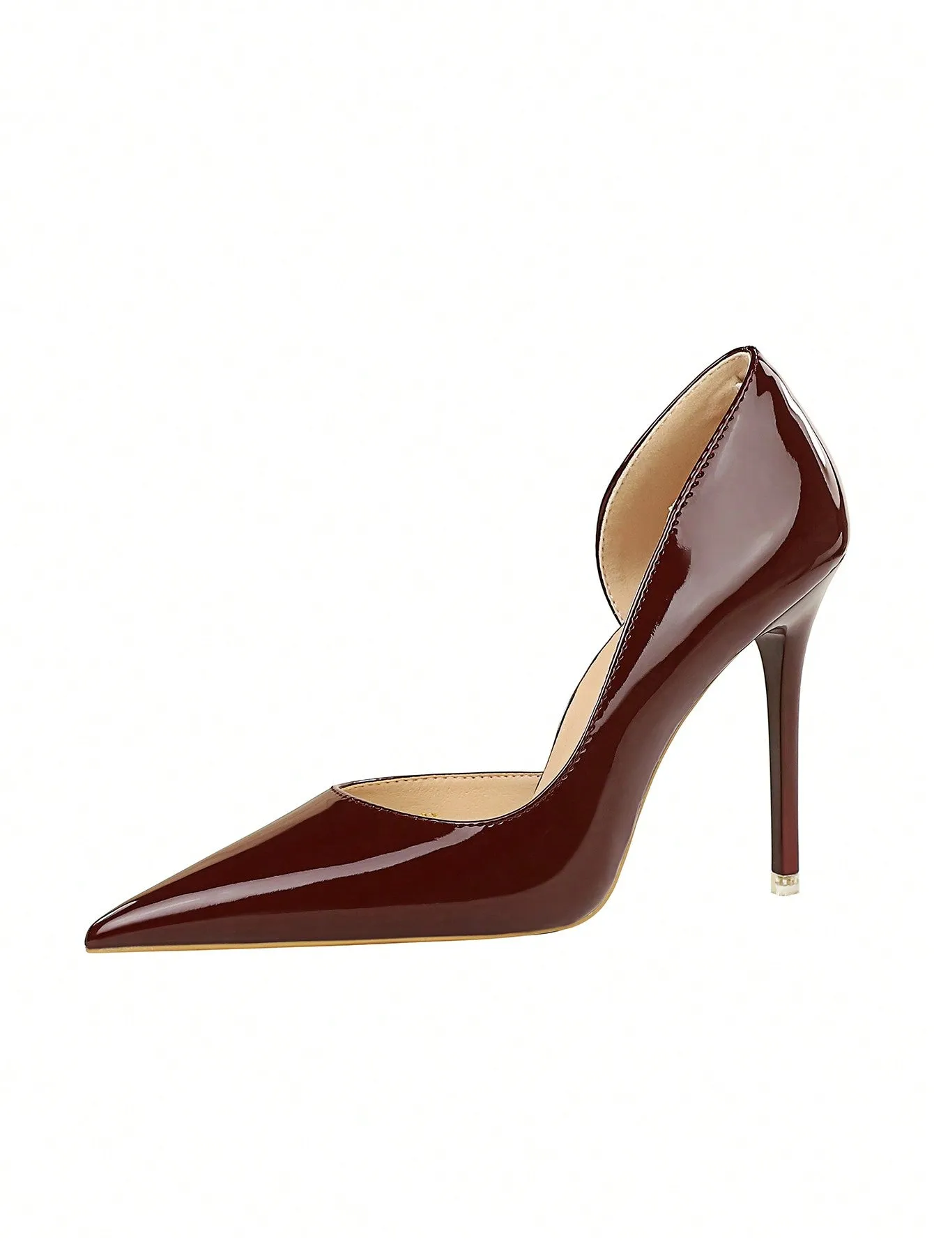 Fashionable Patent Leather Stiletto High Heel Pumps