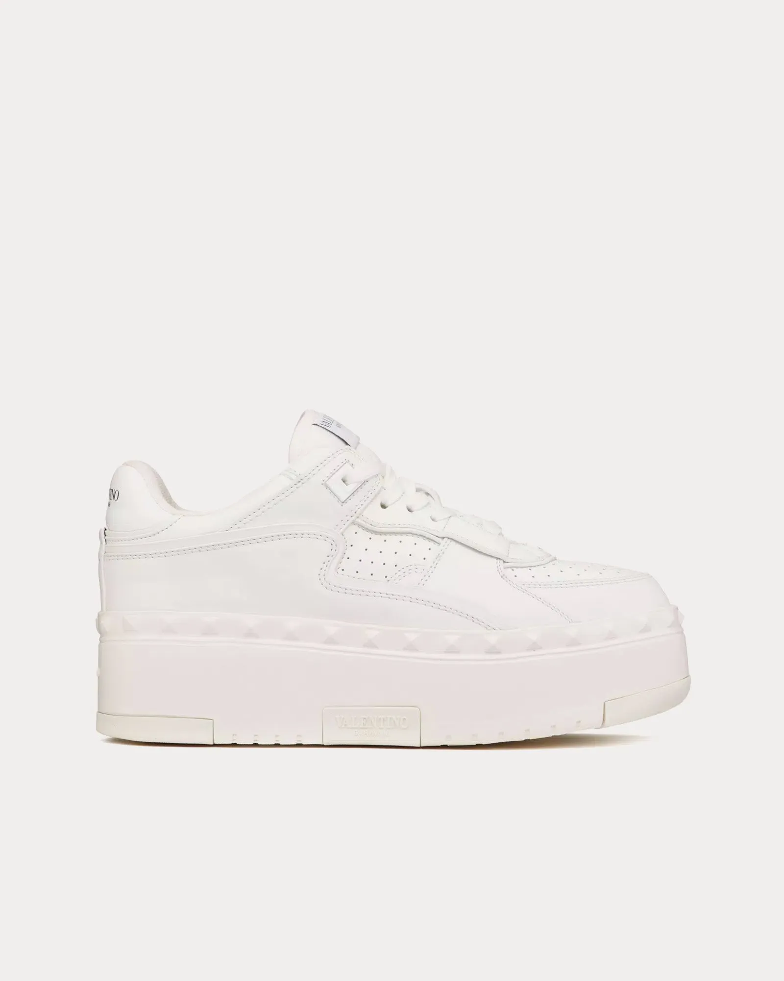 Freedots XL Calfskin Leather White Low Top Sneakers