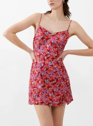 FRENCH CONNECTION ANDREA ENNIS SATIN SLIP DRESS