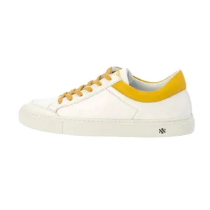 GABRIELLE low sneaker - white/yellow collar