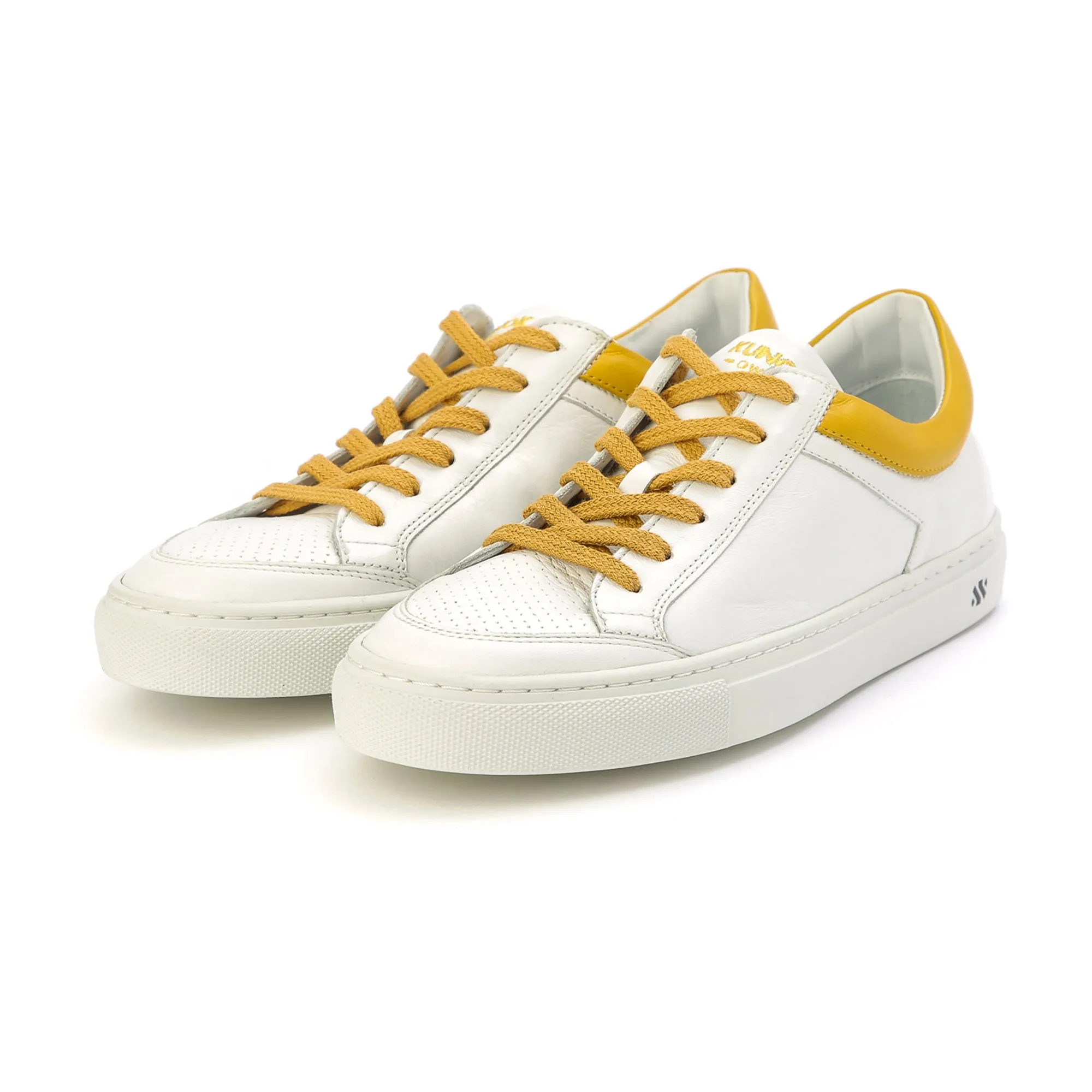 GABRIELLE low sneaker - white/yellow collar