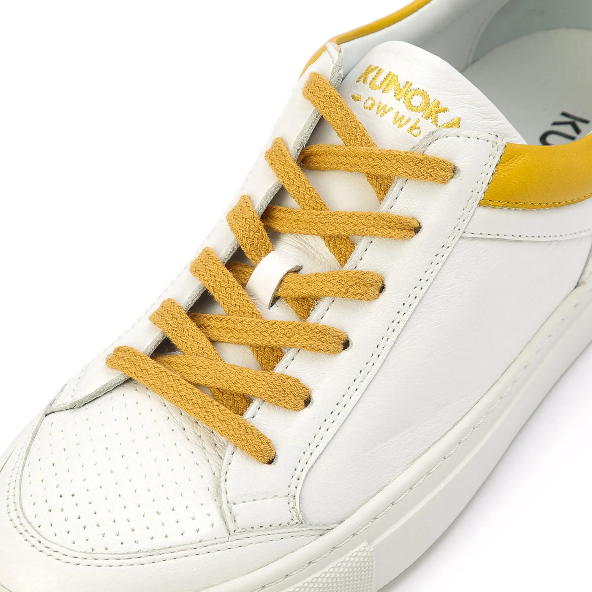 GABRIELLE low sneaker - white/yellow collar