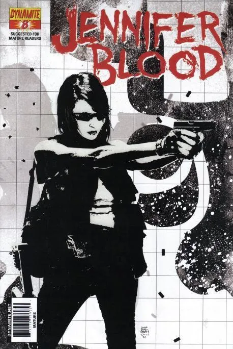 GARTH ENNIS JENNIFER BLOOD #8 10 COPY BRADSTREET B&W INCV