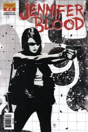 GARTH ENNIS JENNIFER BLOOD #8 10 COPY BRADSTREET B&W INCV