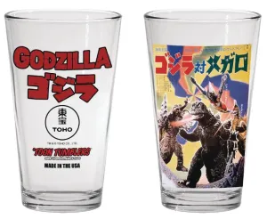 GODZILLA 1973 GODZILLA VS MEGALON MOVIE PINT GLASS