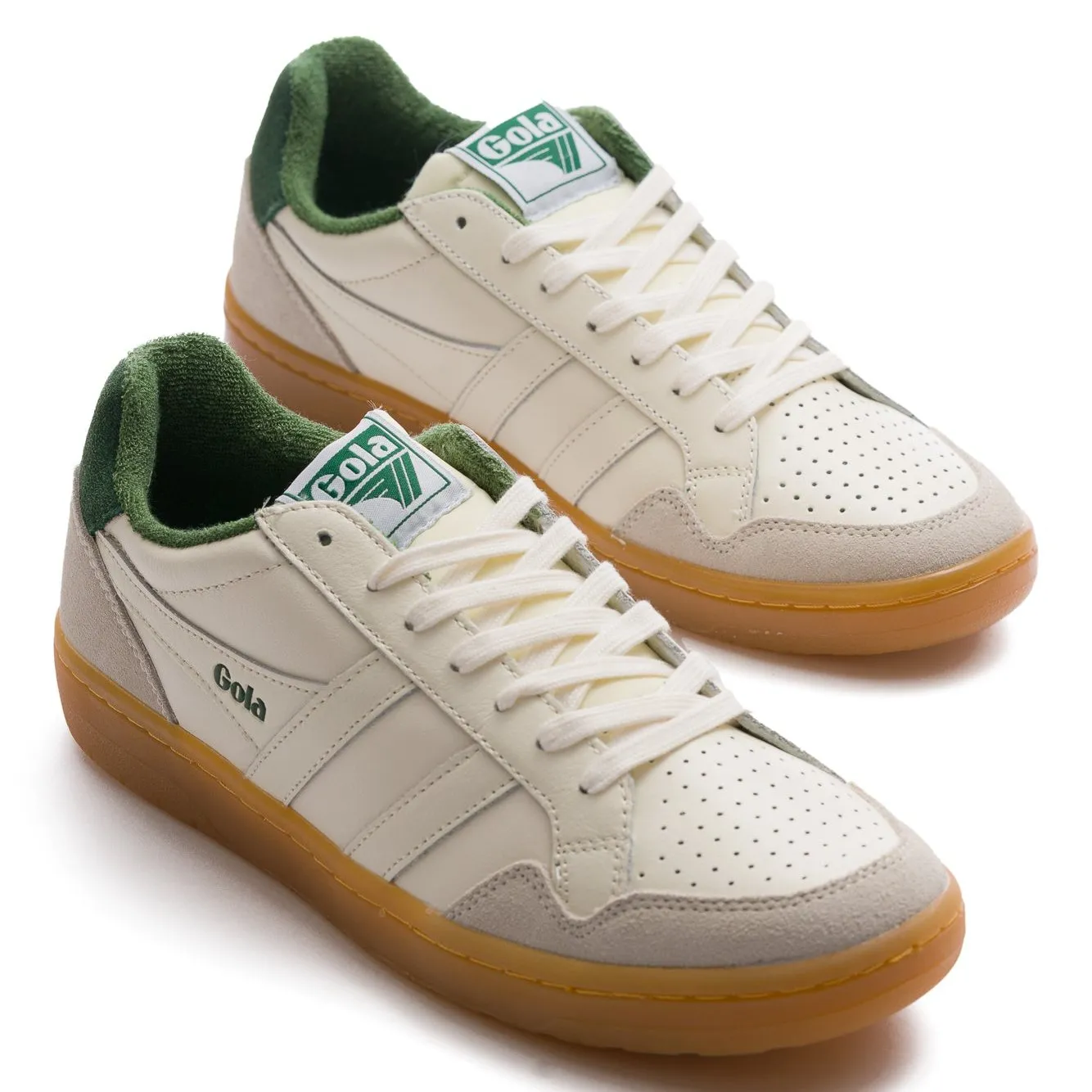 Gola Classics Women's Eagle '86 Sneakers - Off White/Evergreen/Gum