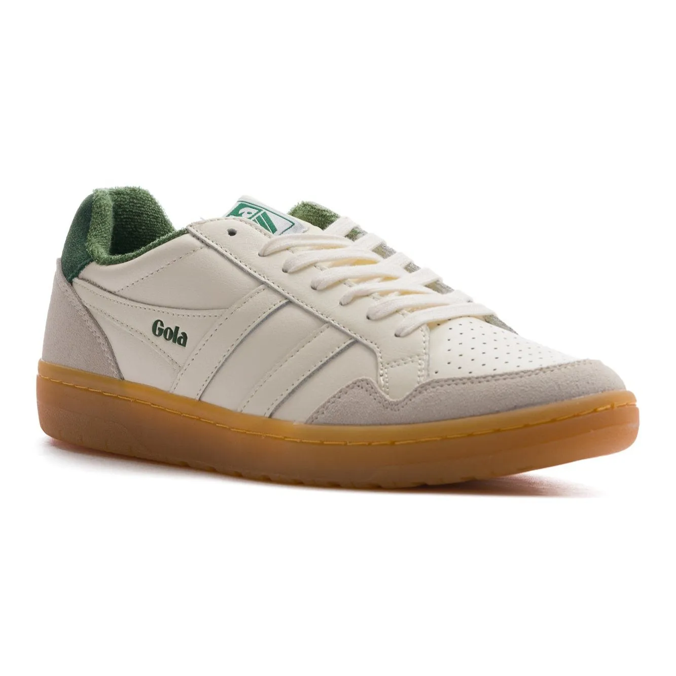 Gola Classics Women's Eagle '86 Sneakers - Off White/Evergreen/Gum