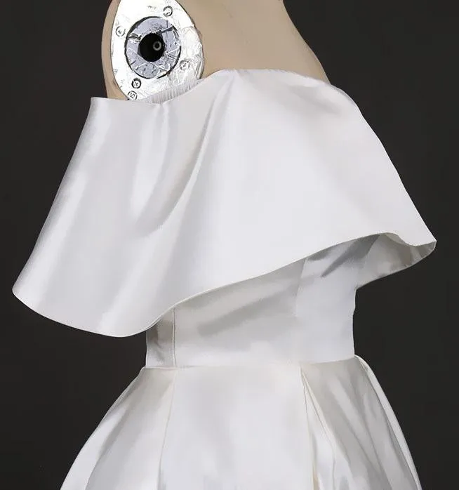 Gorgeous Strapless Ball Gown Long Wedding Dress Off the Shoulder Bridal Dress N2289