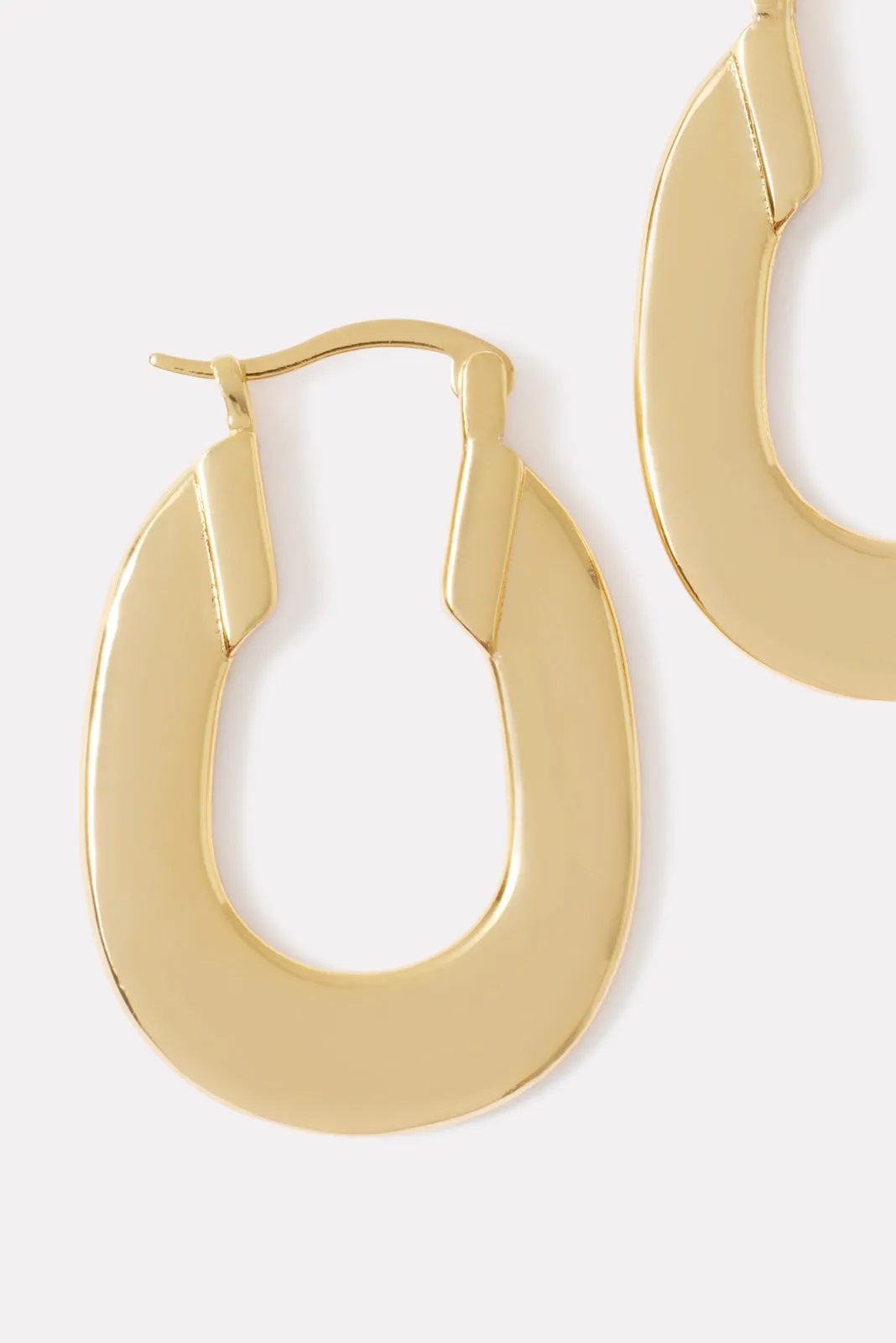 Gwyneth Flat Hoops