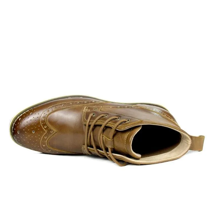Hanrae Men's Genuine Leather Causal Boots