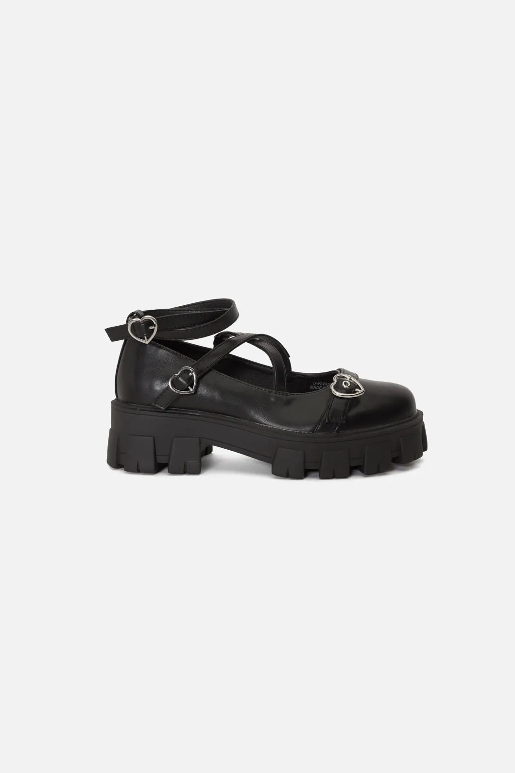 Heart Buckle Strappy Shoe