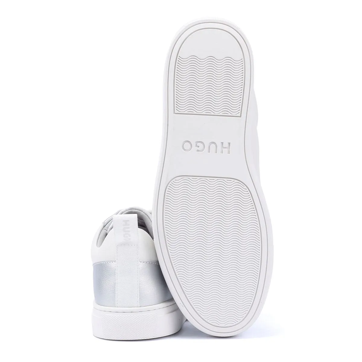 Hugo Morrie Tennis Women's White/Silver Trainers