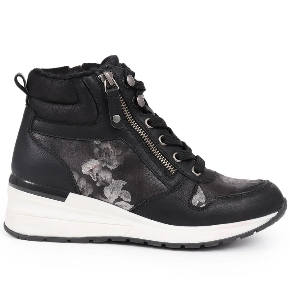 Lace-Up Heeled Trainers - PINYI40007 / 326 019