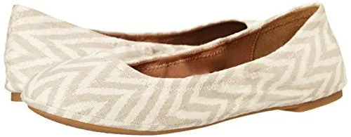 Lucky Brand Womens Emmie Fabric Closed Toe Ballet Flats, Ik Chvrn-Mns, Size 5.5
