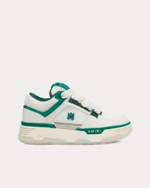 MA-1 White / Green Low Top Sneakers