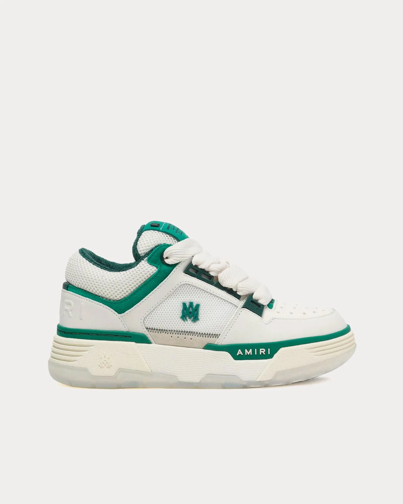 MA-1 White / Green Low Top Sneakers